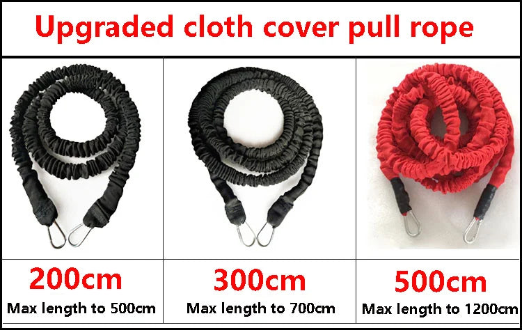 Running Sprint Dash Track and Field Pull Rope Resistance Bands for Football Basketball Powerful Strength Explosive Force