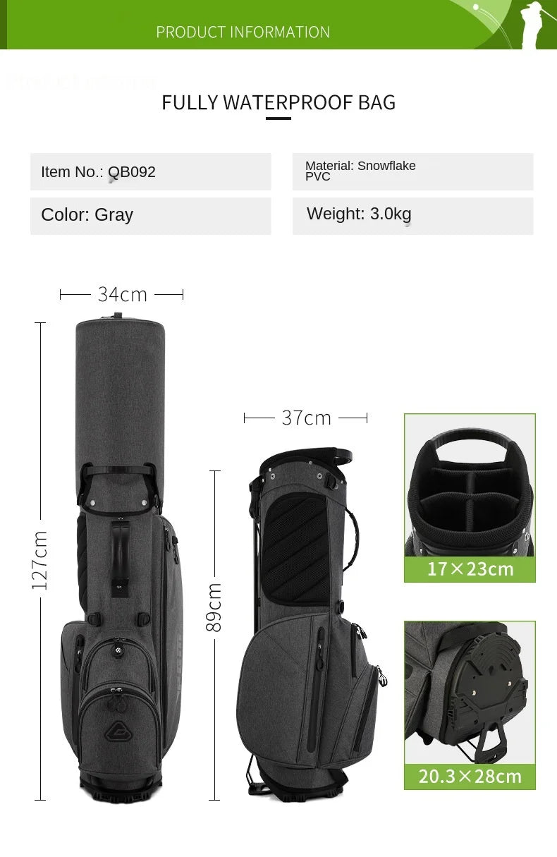 PGM Men's Golf Bag Ultra Lightweight and Stable Holder Bag QB092
