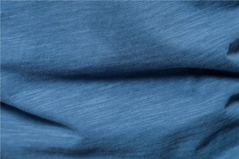 AIOPESON100% Cotton Men T-shirt V-neck Fashion Design Slim Fit Soild T-shirts Male Tops Tees Short Sleeve T Shirt O-neck For Men