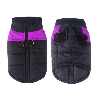 Winter Dog Coat Polyester Waterproof Vest For Small, Medium And Large Dogs