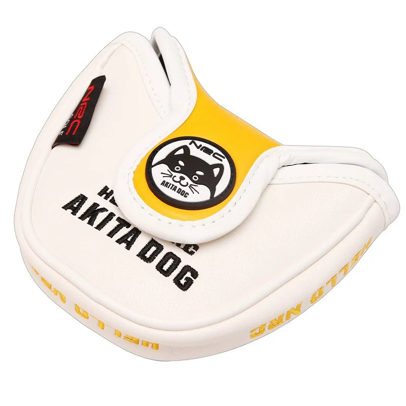 NRC Golf Club Headcovers Driver Fairway Wood Hybrid Covers Set Lovely AKITA Dog Cartoon Animal 460cc