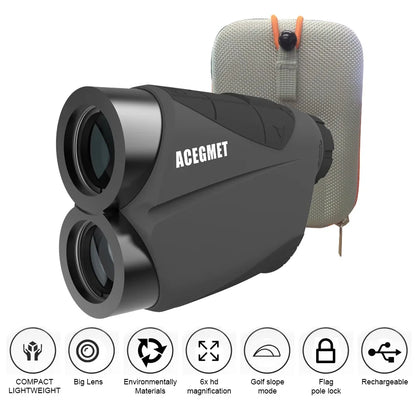 Golf Laser Rangefinder Telescope 600m 6x Monocular