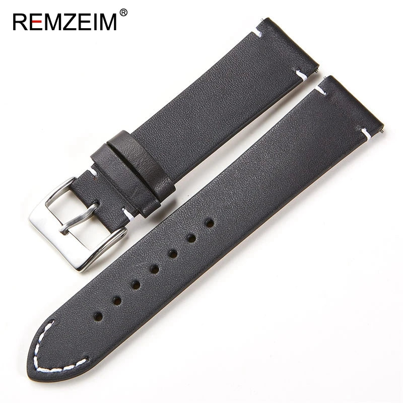 Calfskin Genuine Leather Watchbands Quick Release Watch Band 18mm 20mm 22mm 24mm Smartwatch Strap Watches Accessories