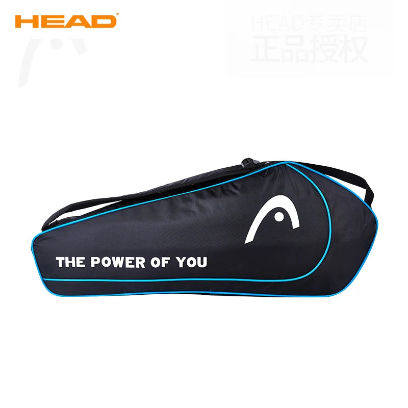 HEAD Tennis Racket Bag 3 Pack Training Sport Competition Shoulder Hand Bag Handbag Squash Badminton Raquete De Padel Storage Bag