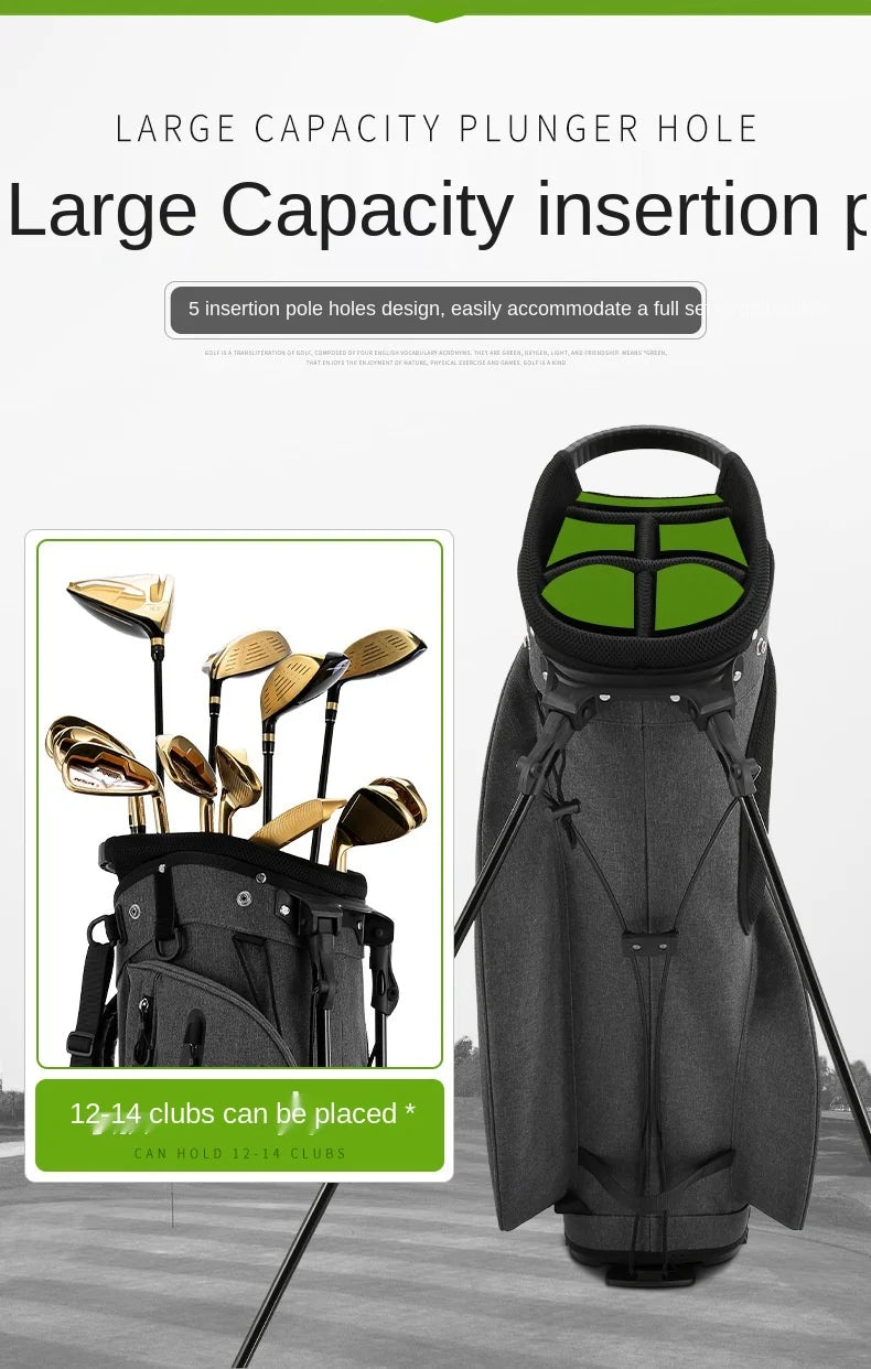 PGM Men's Golf Bag Ultra Lightweight and Stable Holder Bag QB092