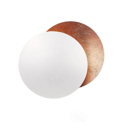Bronze Wall Lamp LED Sconce Moon Eclipse Gold Copper Finish