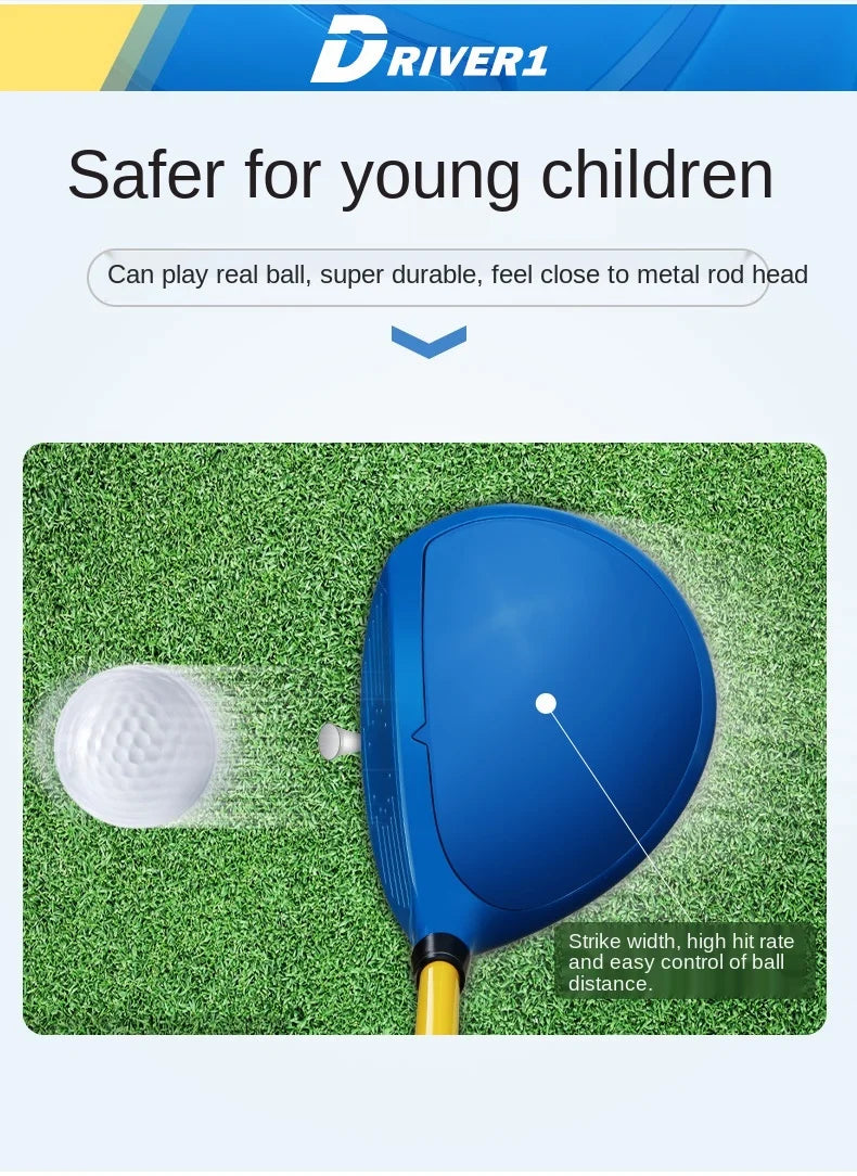 PGM 2-5 Years Old Kids Golf Club Set Children's Boy Girl Beginner's Golf Training Wood Iron Swing Putter Bag Gift JRTG011