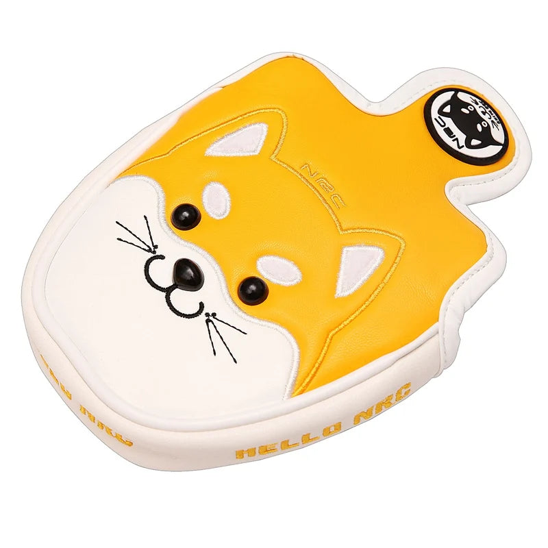 NRC Golf Club Headcovers Driver Fairway Wood Hybrid Covers Set Lovely AKITA Dog Cartoon Animal 460cc