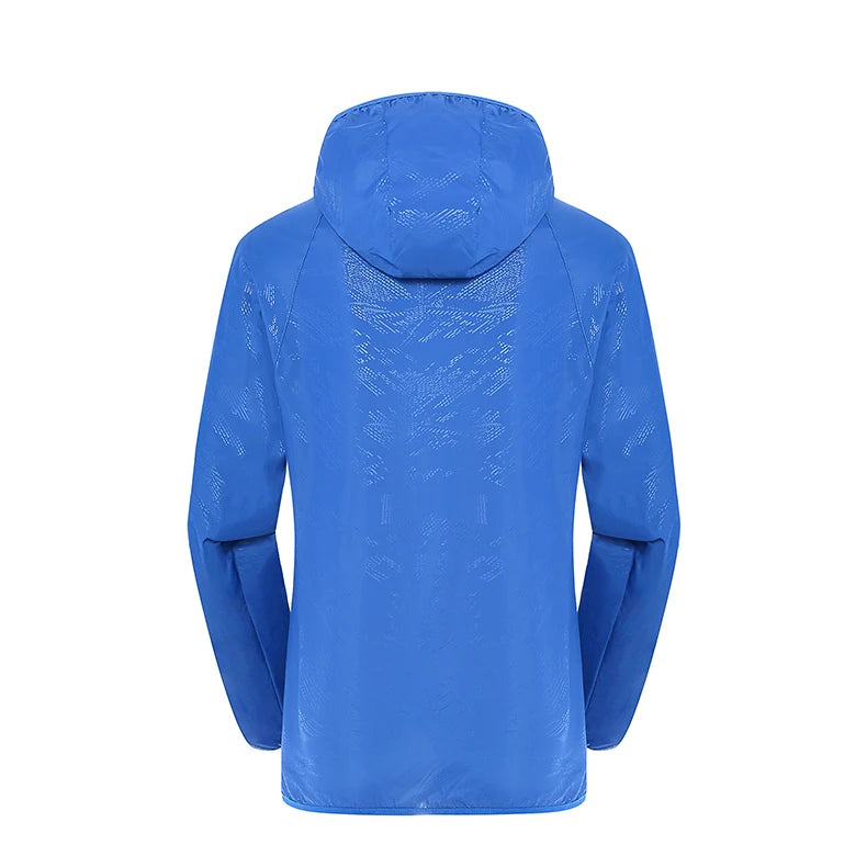 LNGXO Hiking Waterproof Jacket Women Men Camping Running Sun-Protective Windbreaker Quick Dry Outdoor Sport Rain Coat Unisex