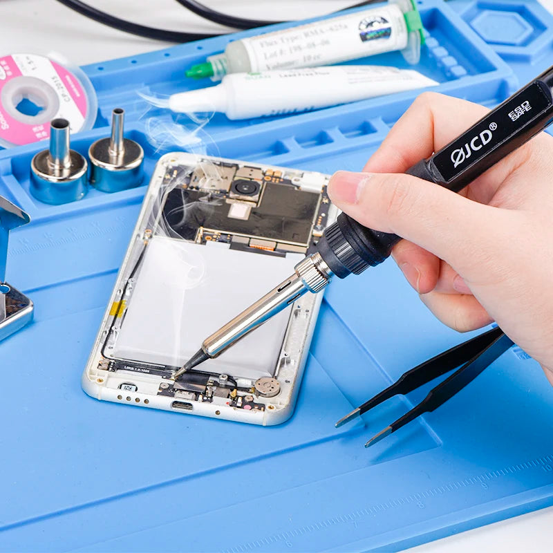 JCD 8898 750W Soldering Station 2 in 1 LCD Digital display Rework Welding Station Kit Soldering Iron Hot Air Repair Solder tools