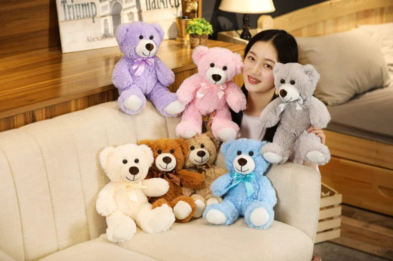 New Hot Christmas Bear Lovely Teddy Bear Plush Toys Stuffed Cute Bear Doll Boys&Girls Valentine's Gift Kids Baby Christmas Gift