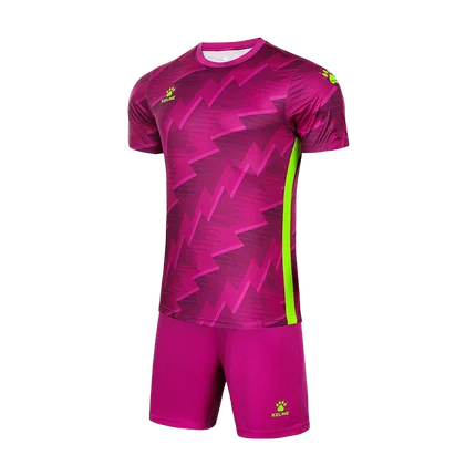 KELME Custom Football Uniform Men's Soccer Jerseys Kid Tracksuit Sportswear Short Sleeves Jersey Shorts Soccer Suit 9151ZB1002