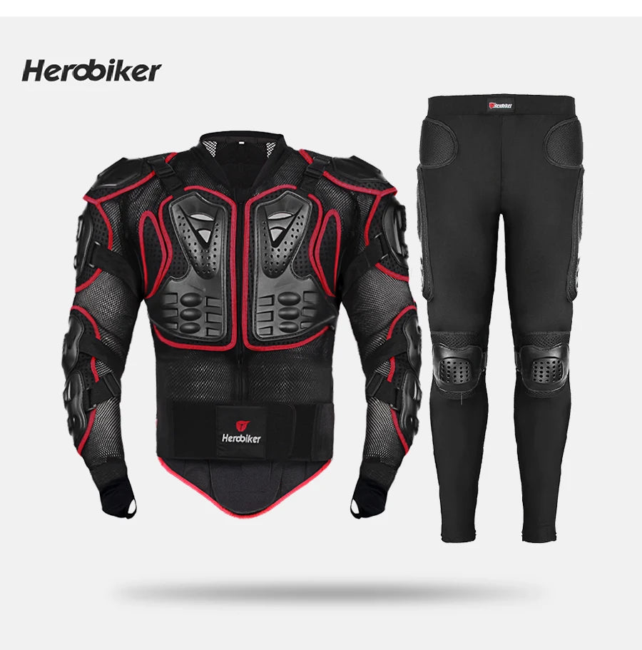 HEROBIKER Motorcycle Jacket Men Motorcycle Armor Moto Body Armor Motocross Riding Jacket Racing Motorbike Body Protection S-5XL