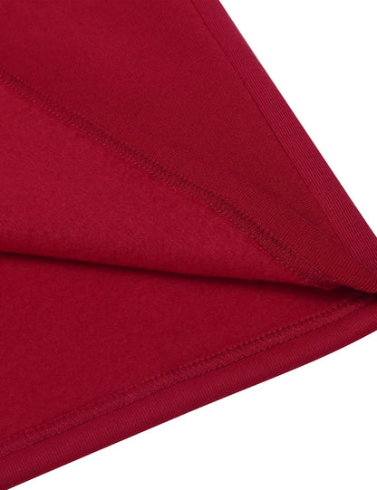 Women Hooded Sweatshirt Dress Knee Length Polyester