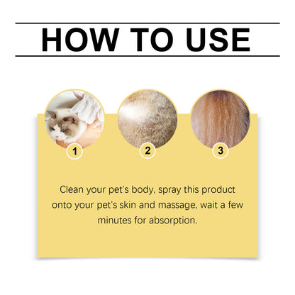 Pet Skin Care Spray For Dogs And Cats Flea Lice Control