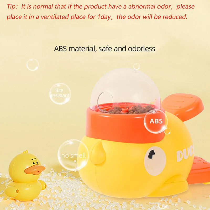 Little Yellow Duck Pet Leaking Toy – Interactive Educational Training Device for Puppies