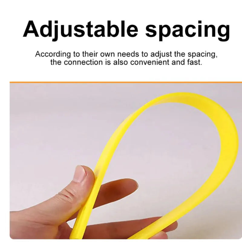 Professional Agile Ladder-Heavy duty Nylon Training Ladder with Anti slip Rod,Foldable,Easy to Carry,Suitable for Sport Training