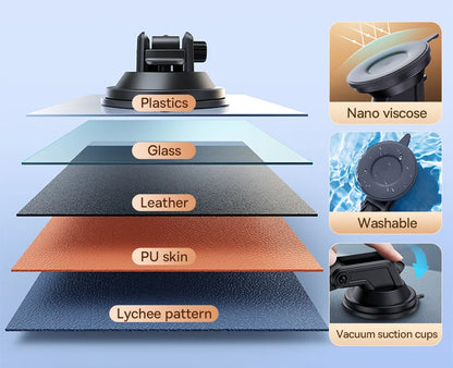 Car Phone Holder With Suction Cup For Dashboard And Windshield Universal