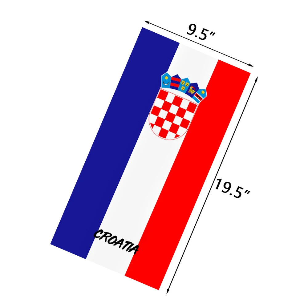 World Football Fans National Flag Face Bandanas Spain France Korea Mexico Germany Seamless Neck Gaiter Men Women Headwear Scarf