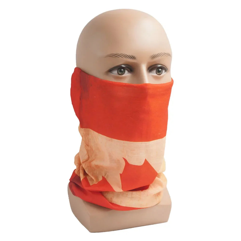 World Football Fans National Flag Face Bandanas Spain France Korea Mexico Germany Seamless Neck Gaiter Men Women Headwear Scarf