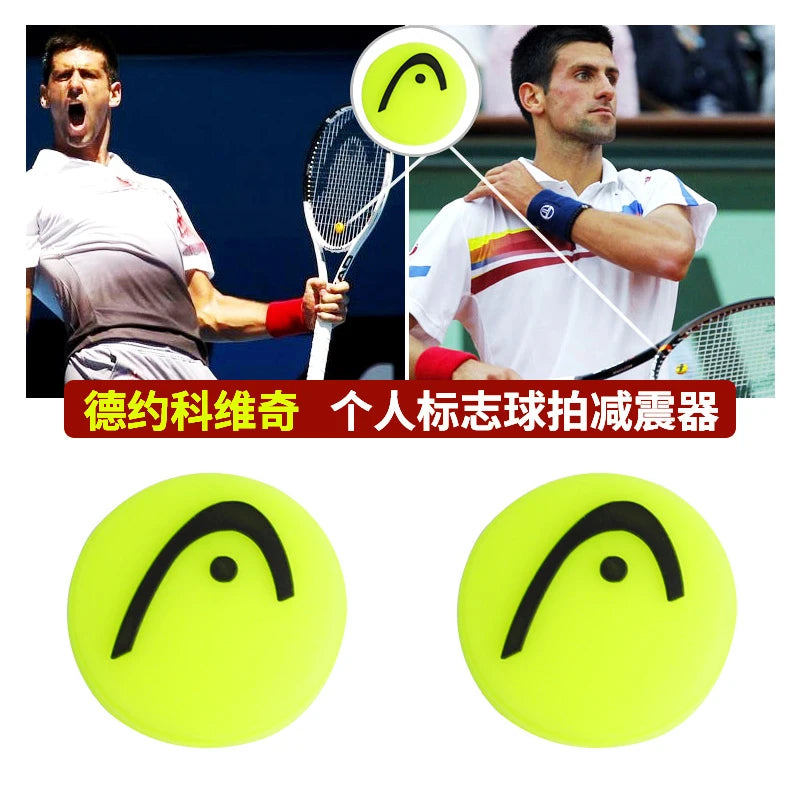HEAD 10/30/50pcs Tennis Racket Shock Absorber Double-Sided Fish Head Logo Silicone Shock Absorber Bar Multi-Color Shock Absorber