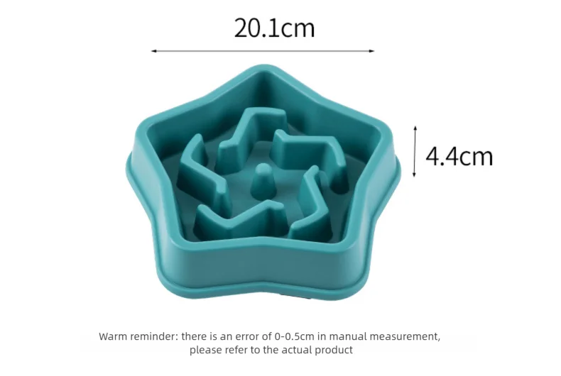 1pc Dog Slow Food Bowl Plastic Anti-Choking Slow Eating Cloud Shape Large Dogs Prevent Vomiting And Protect Intestines