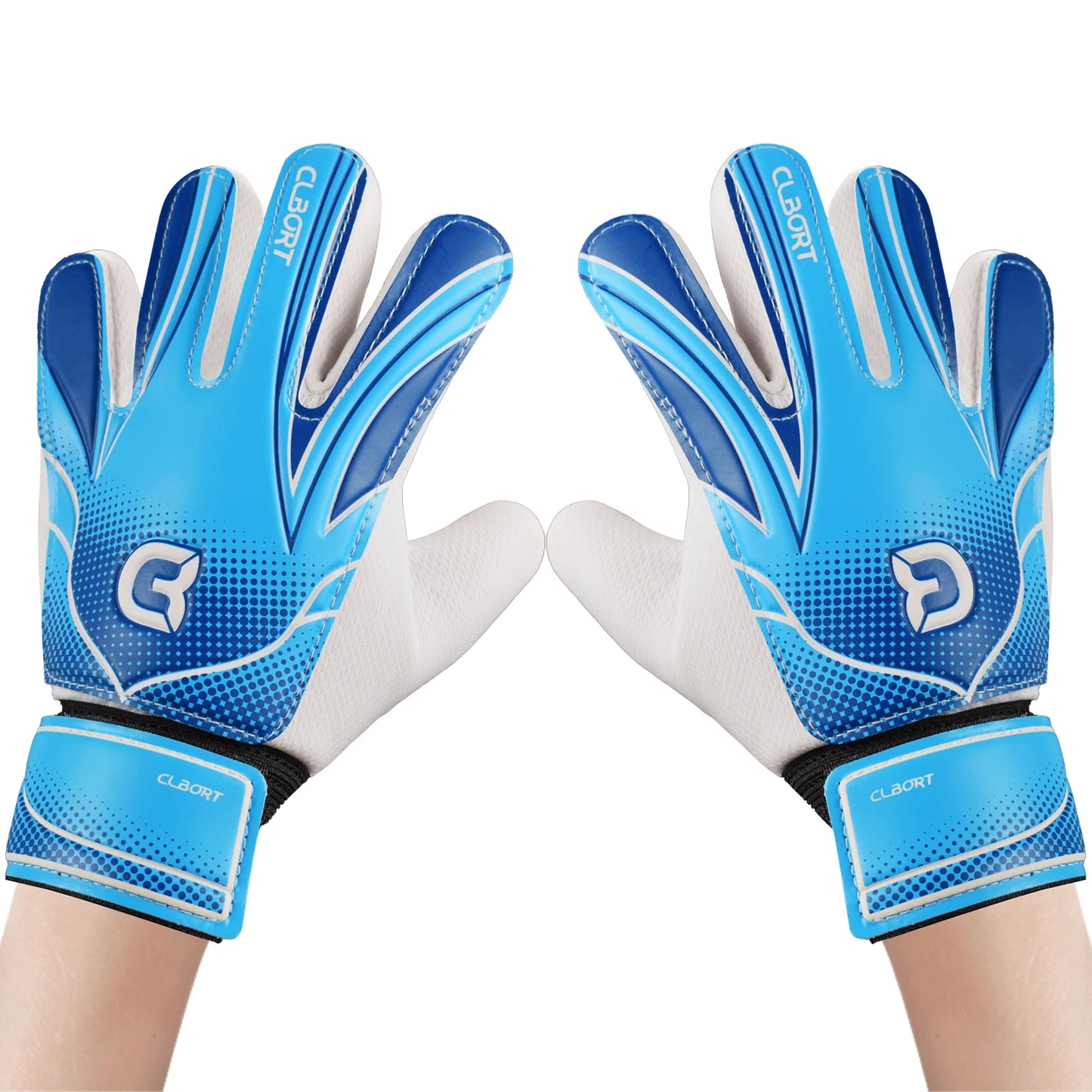1 pair Non-Slip Soccer Goalie Gloves with Double Wrist Protection
