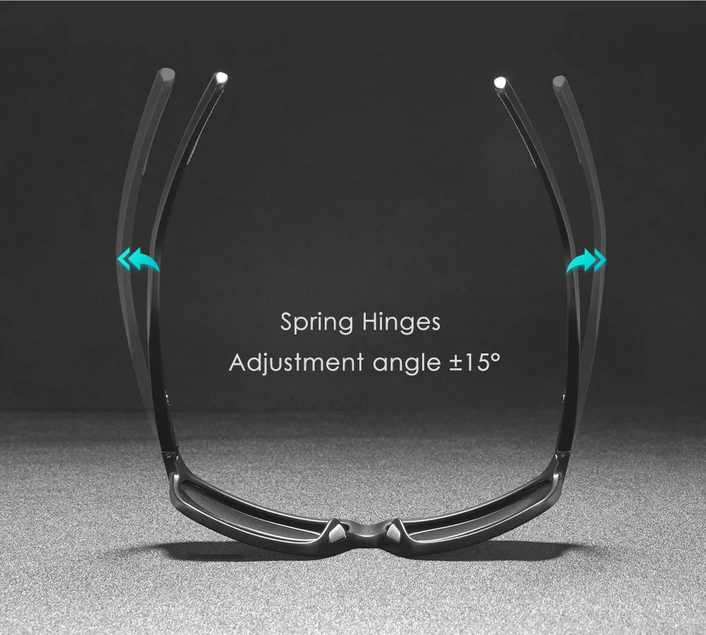 KDEAM Scratch Resistance Sunglasses Men Polarized 100% UV Protection Sun Glasses Integral Spring Hinges And Curved Temples KD029