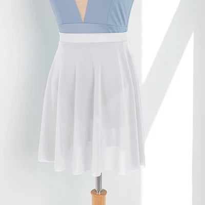 Women Soft Mesh Ballet Skirt Black Dance Skirts Elastic Waist Ballerina Wear, Pull on