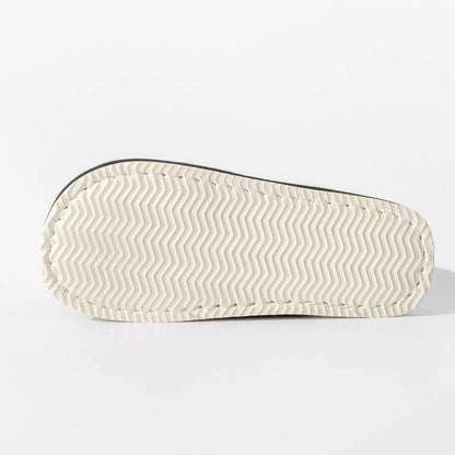 Plush Winter Men Slippers Non Slip Indoor Comfort Flat Heel