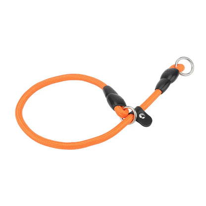 Nylon Dog Slip Collar With Slidable Stopper Martingale Sizes S-M-L Multi-Color