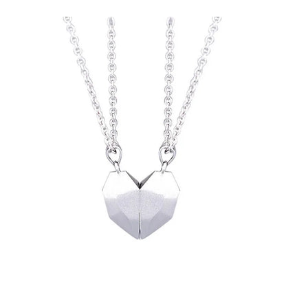 Heart ECG Pendant Necklace Stainless Steel And Zinc Alloy