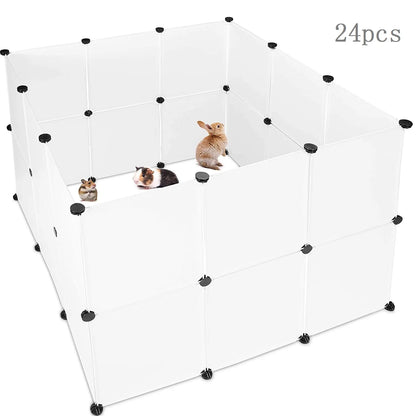 Small Pet DIY Foldable Playpen 6 To 10 Panels 35x35 cm Plastic