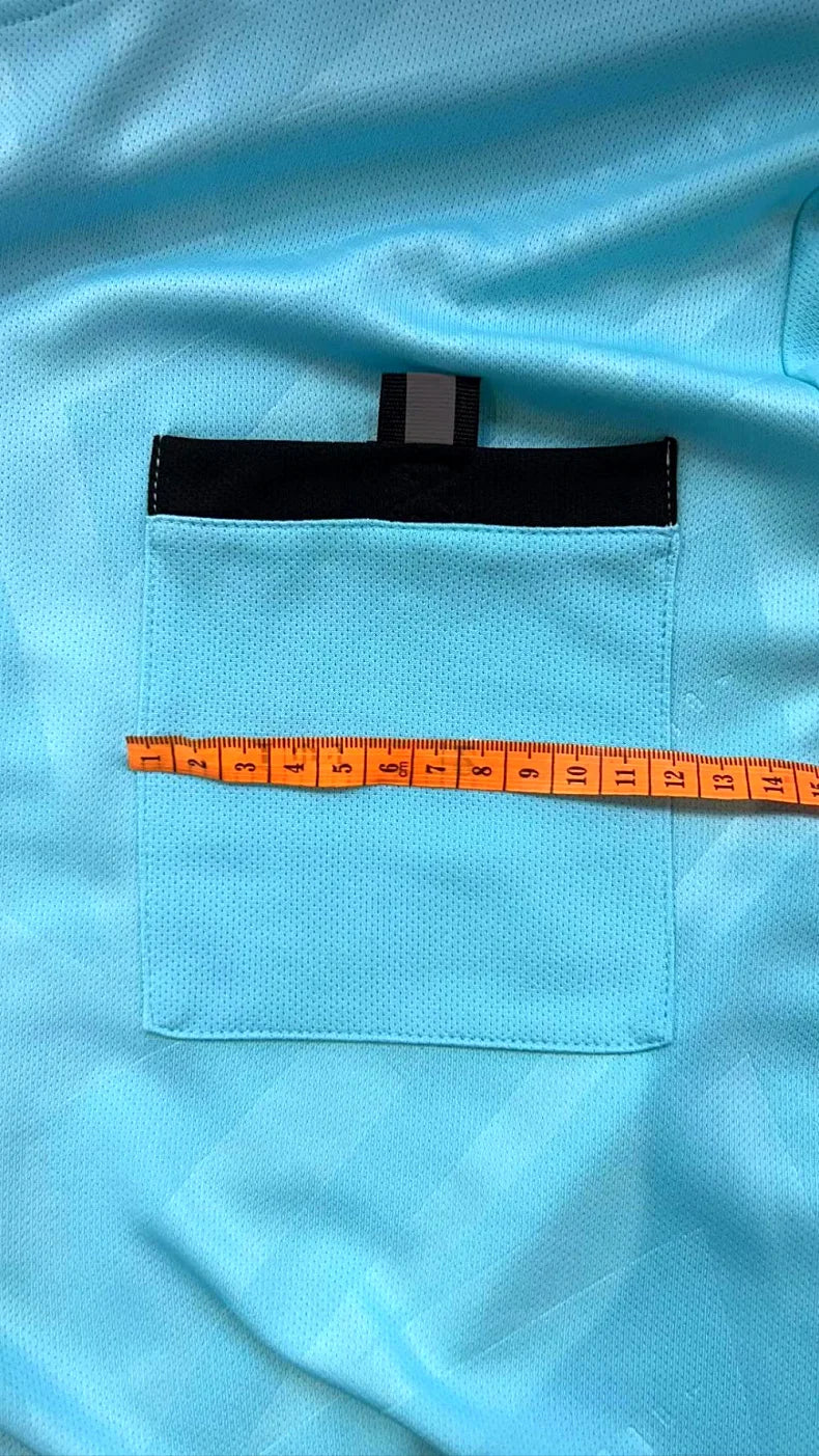 Football Kits 2025 Men Referee Uniforms Soccer Football Jerseys Shirts Pockets Judge Short Sleeve Team Shirt Sportswear Clothes