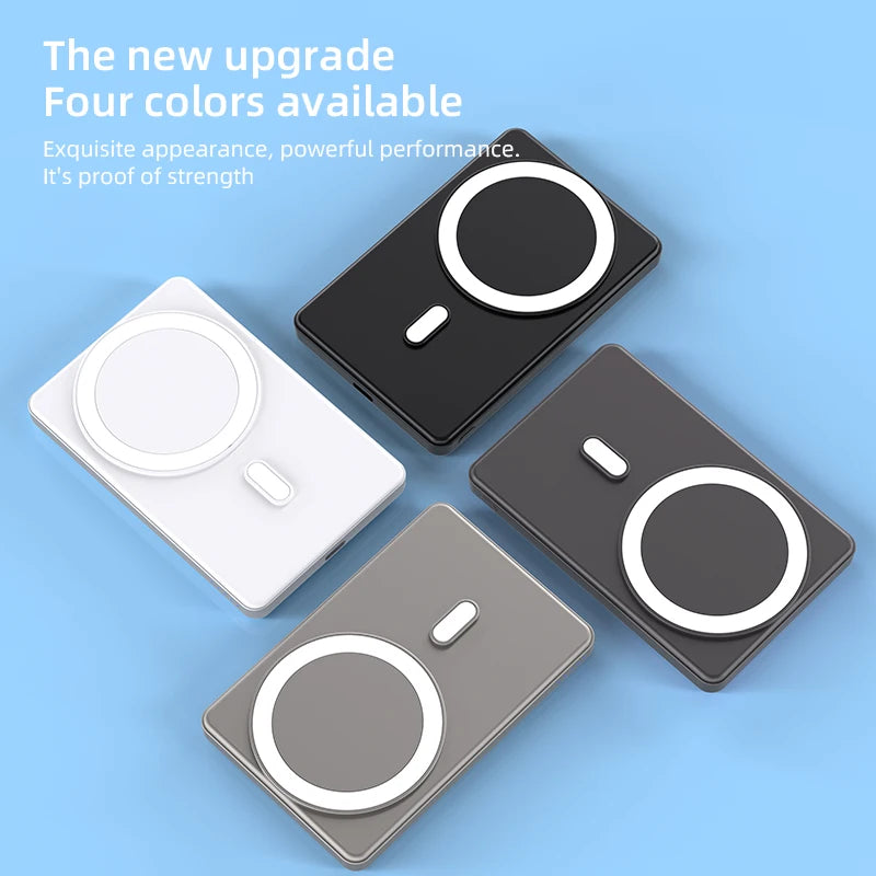 Magnetic Wireless Power Bank for Magsafe For iPhone 16 15 14 13 12 Pro Max 15W 5000mAh Portable Fast Charging External Battery