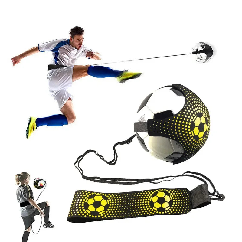 Children's Kick Soccer Football Balls Solo Practice Skills Training Elastic Adjustable Foosketball Trainer Sport Equipment XA32L