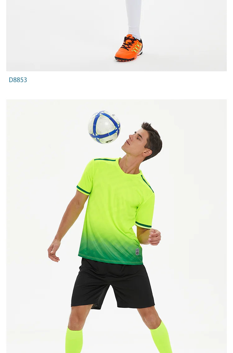 MAN Football Jerseys Team Training Customize Professional Women Soccer Uniform Adult Kids Futsal Quick-Drying Sportswear Outfit