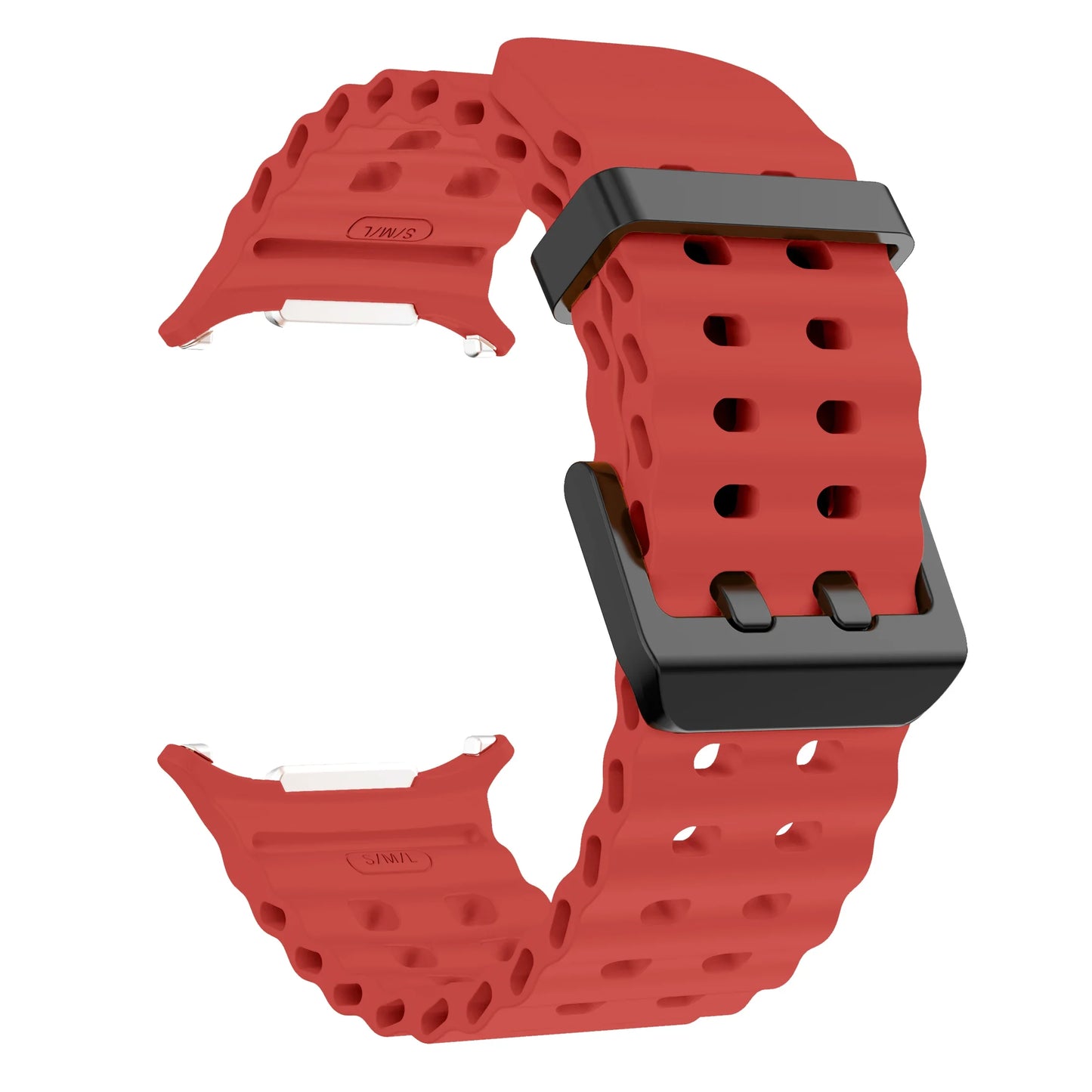 Marine Band For Samsung Galaxy Watch Ultra 47mm Sports Silicone Strap Bracelet For GalaxyWatch Ultra Watchband Accessories