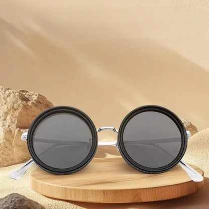 Sunglasses Unisex Polarized ND9 Rotating Filter Stepless Retro Cycling