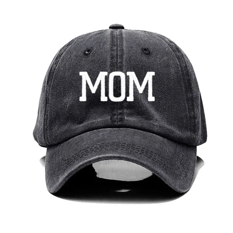 DAD MOM Embroidery Pure Cotton Men's Baseball Cap For Man  Womne's Fashion Sport Golf Caps Sun Hat Dropshipping