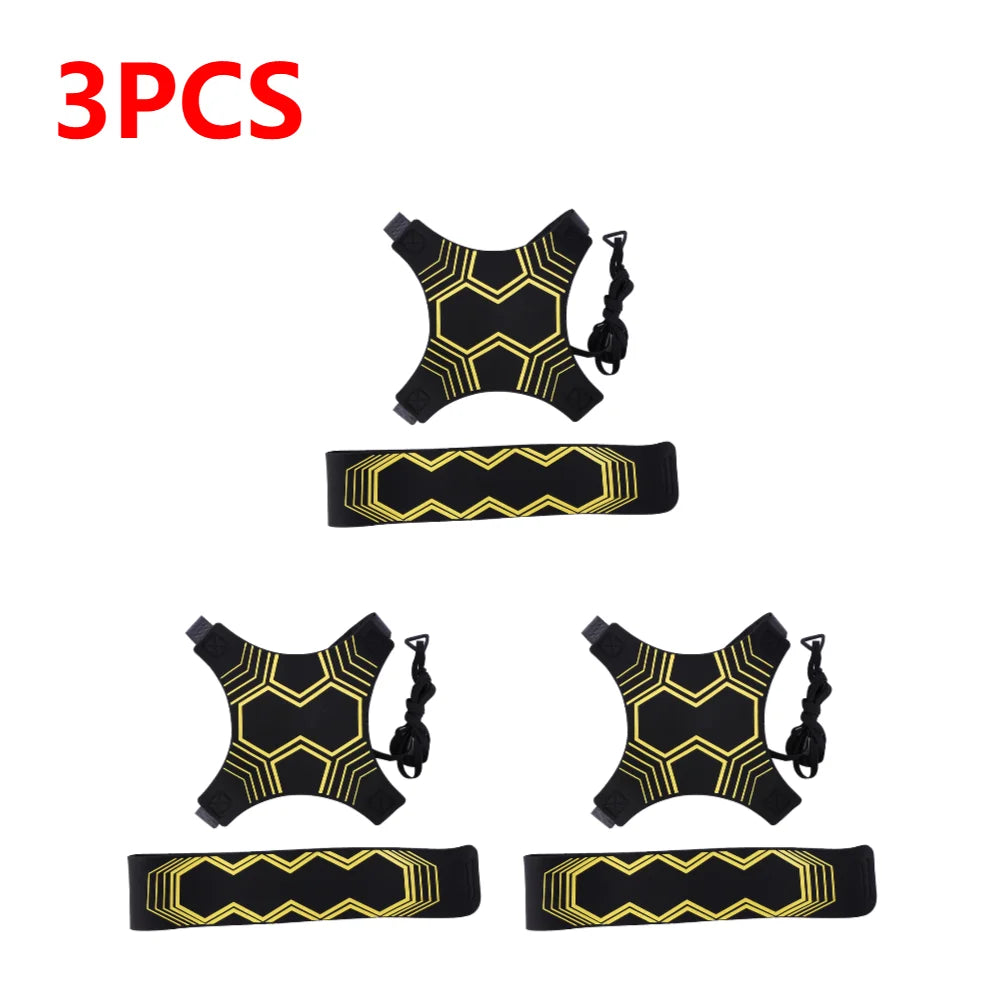 5-1pcs Football Kick Trainer Adjustable Soccer Ball Training Solo Soccer Trainer Belt with Elastic Auxiliary Fitness Equipment