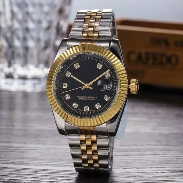 Luxury Quartz Watch for Men & Women – Gold / Silver Options