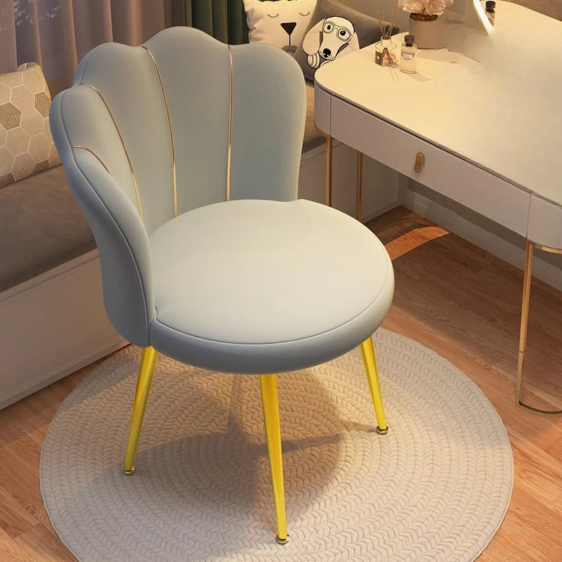 Nordic Dressing Chair Designer Home Armchair Living Room with Backrest Fashion Fauteuil Salon Household Essentials Bedroom Chair