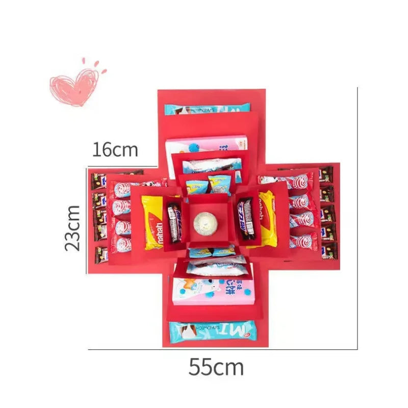 Explosion Box Paperboard Gift Box DIY Memory Keepsakes