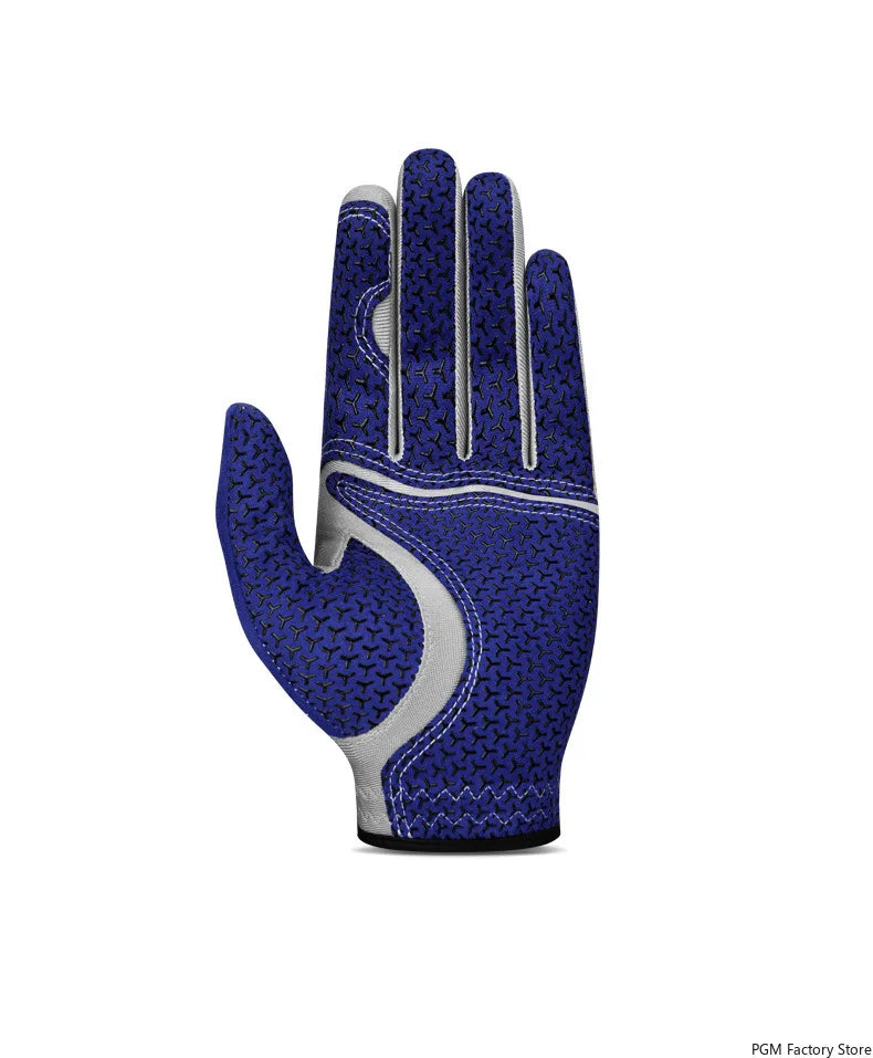 PGM Professional Golf Gloves Microfiber Cloth Fabric Breathable Non-Slip Club Swing Putting Training Glove ST037