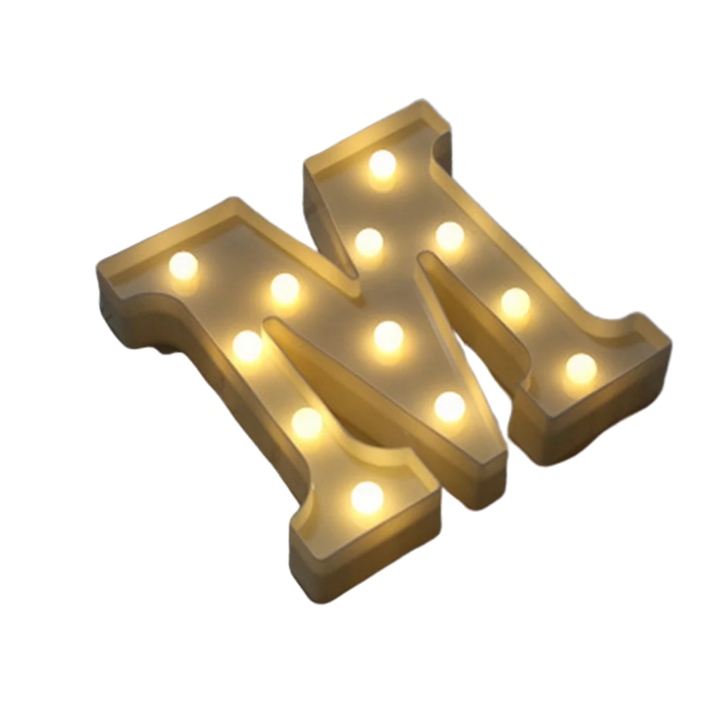 LED Letter and Number Light Set PVC Warm White Decor