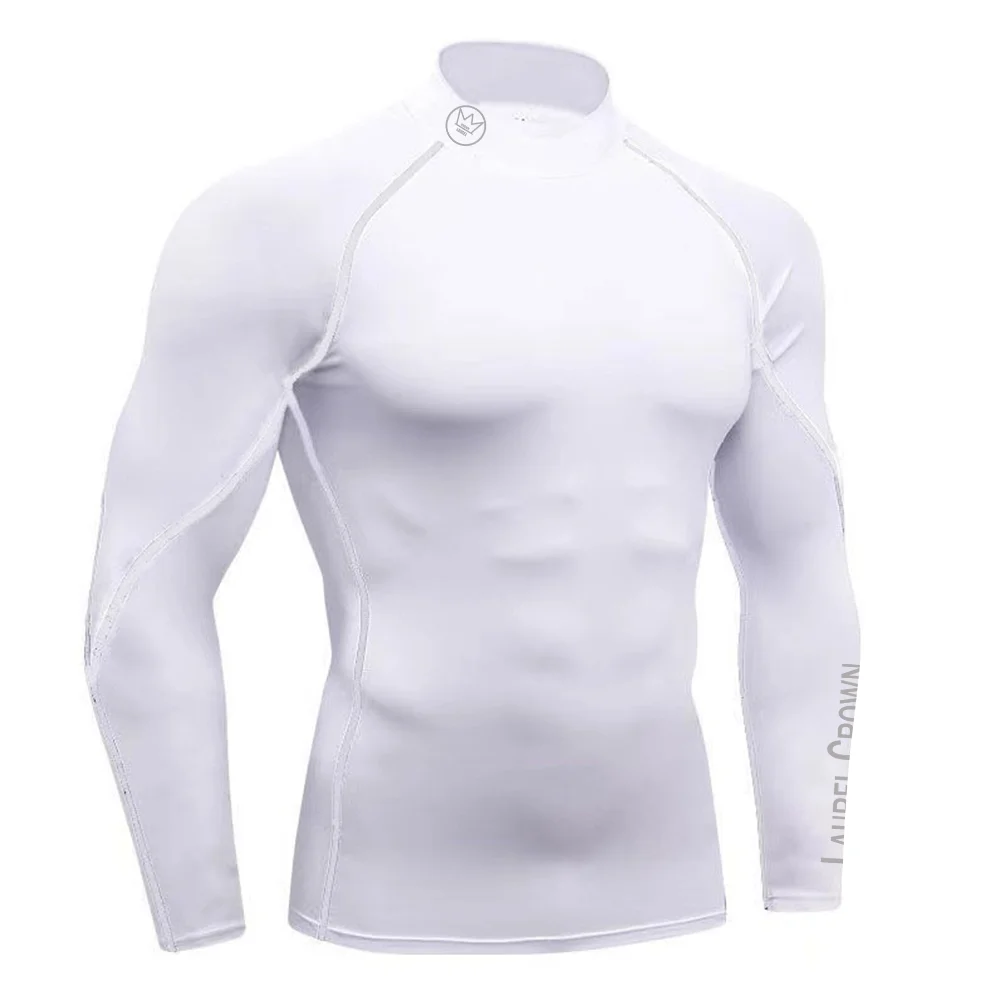 Fitness T-shirt Men Long Sleeve Training Shirts Running Compression Skinny Tops Muscle Workout Clothing