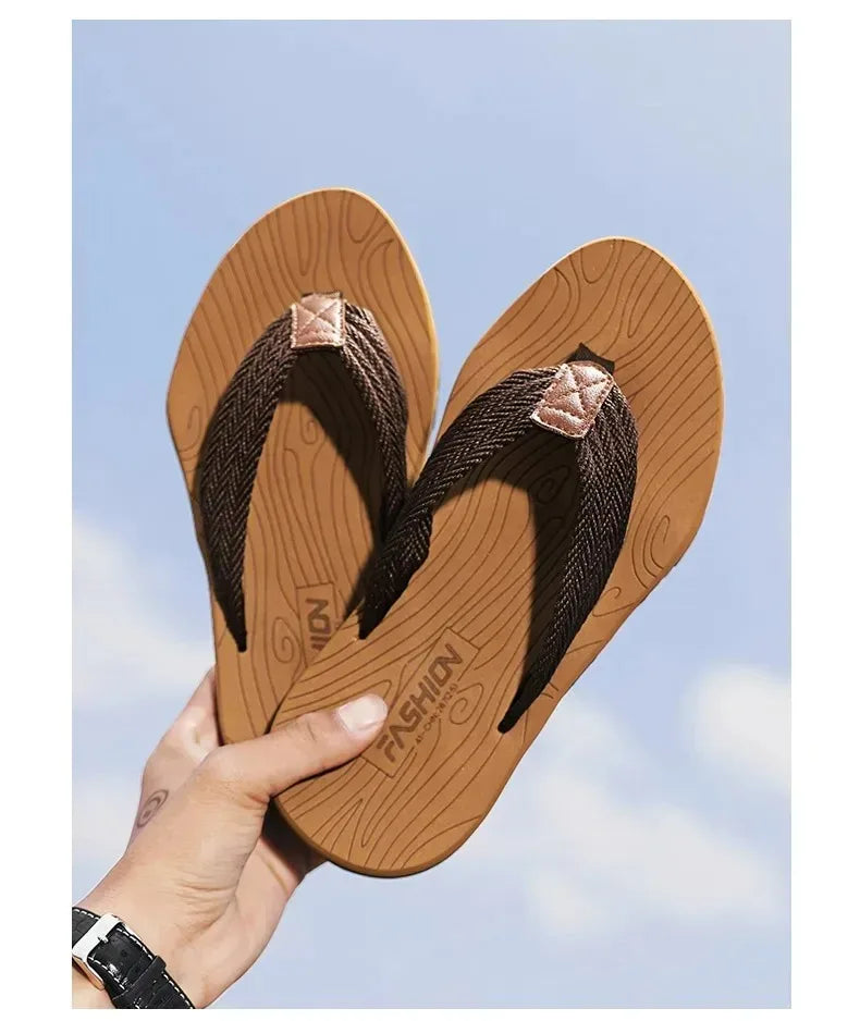 Men Slippers Summer Flip Flops Brand Fashion Outdoor Comfortable Casual Slides Shoes Non-slip Beach Men Sandals