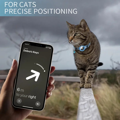 Cat GPS Tracker Collar, Waterproof, Reflective, Anti-Lost, PU Material