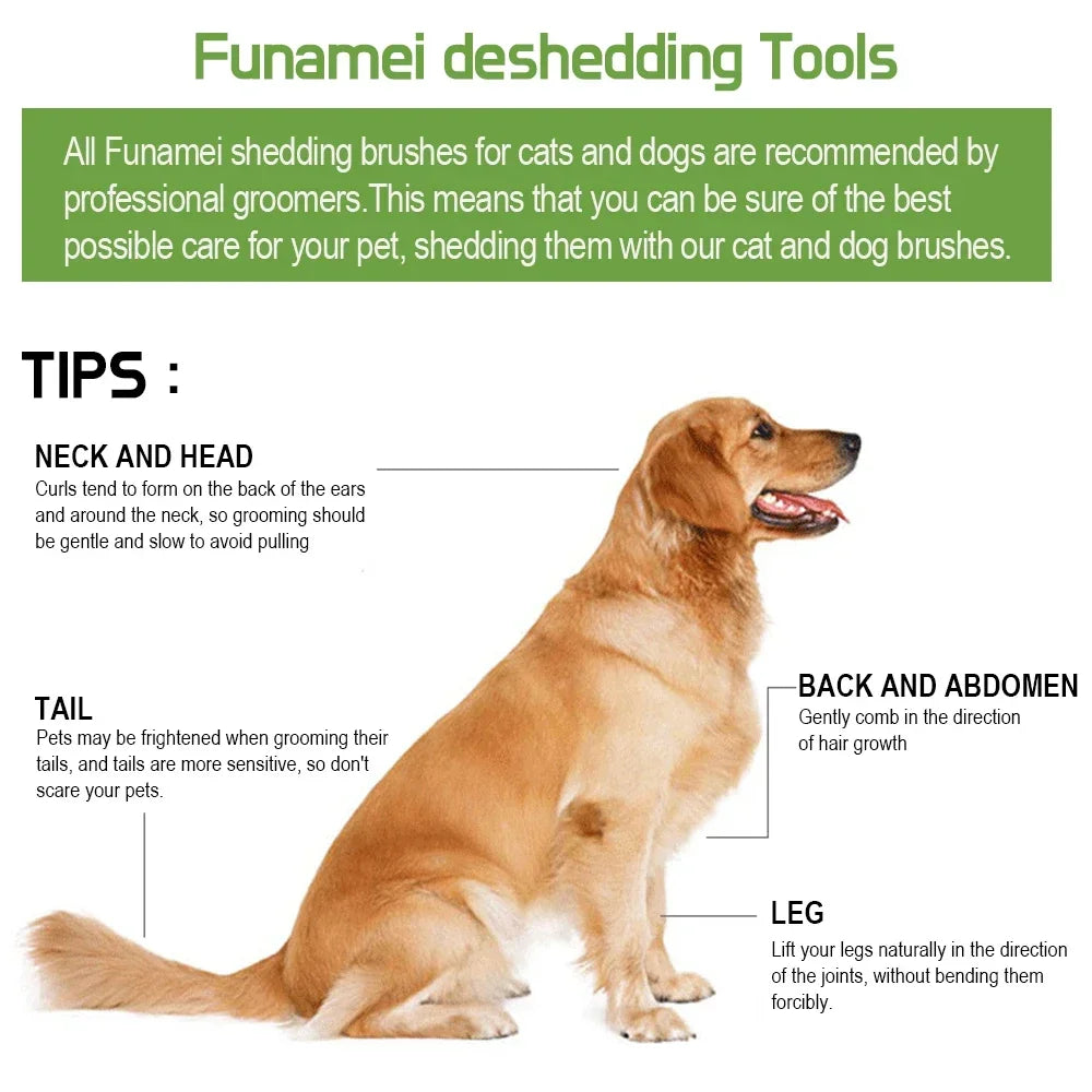 Pet Brush for Dogs and Cats – Hair Removal and Grooming Comb